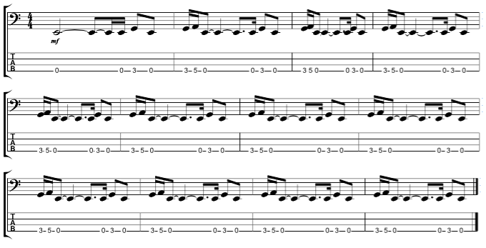Verse Riff