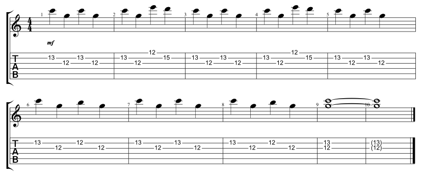 Lead Chorus 1 Riff