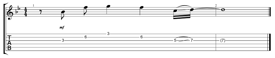 Lead Verse 1 Riff 1
