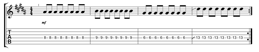 Lead Verse and Chorus Riff