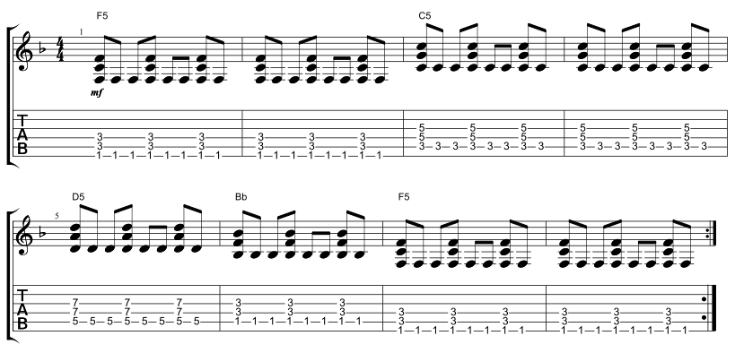 Acoustic Verse Pattern