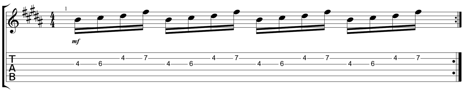 Lead Intro and Verse Riff